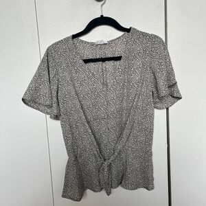Sienna Sky black and white blouse, size small